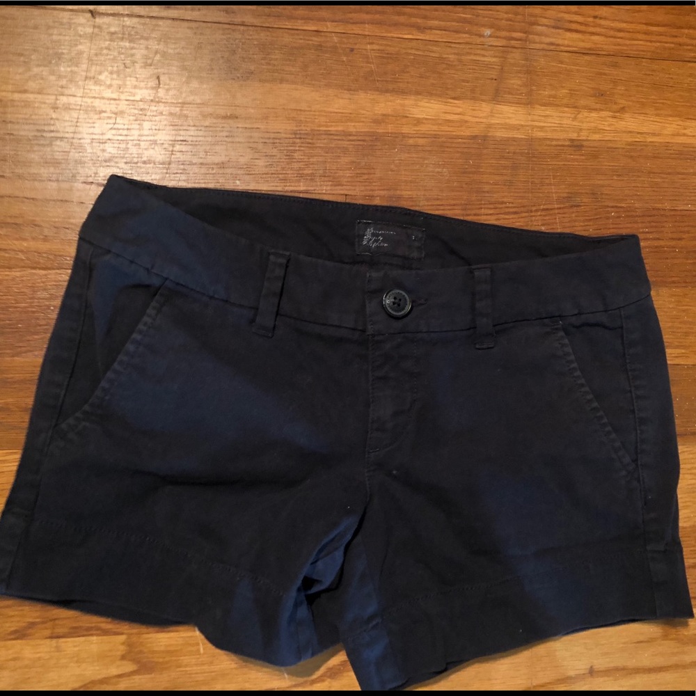 American Eagle size 0 dark blue shorts